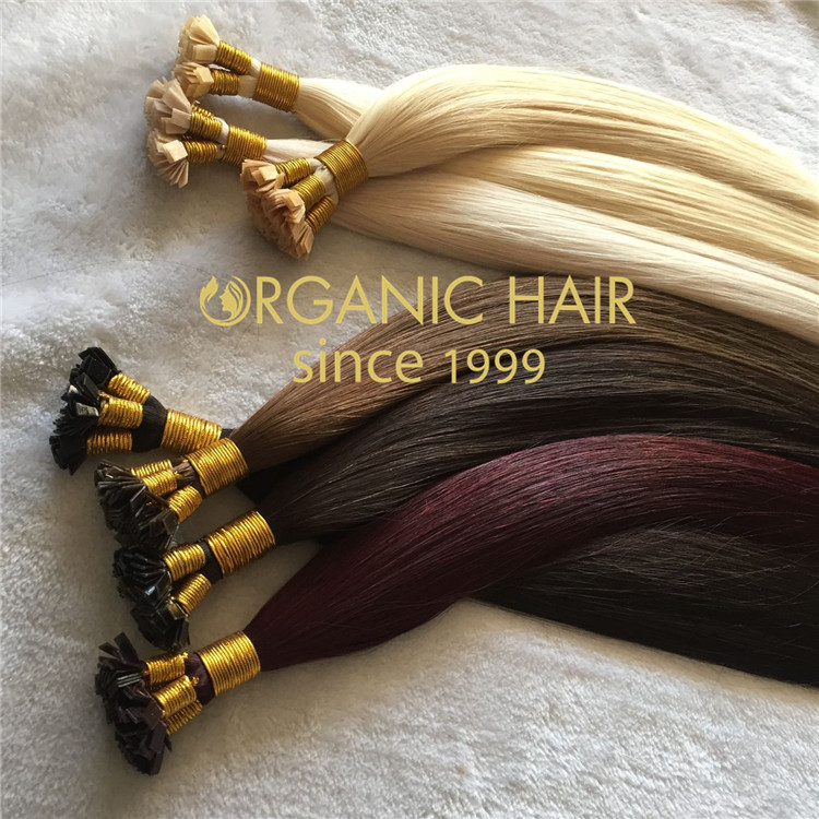 Flat tip hair extensions  C57